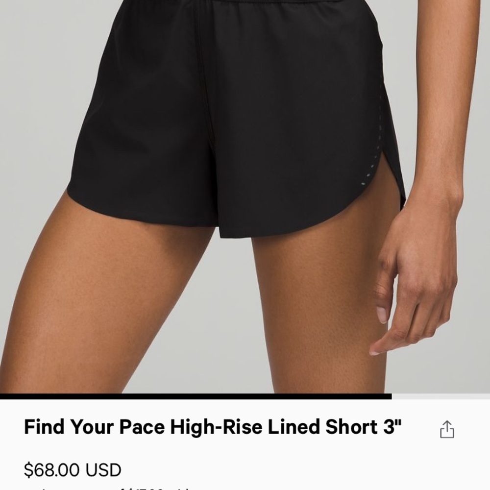 LULULEMON FIND YOUR PACE HIGH RISE 3”